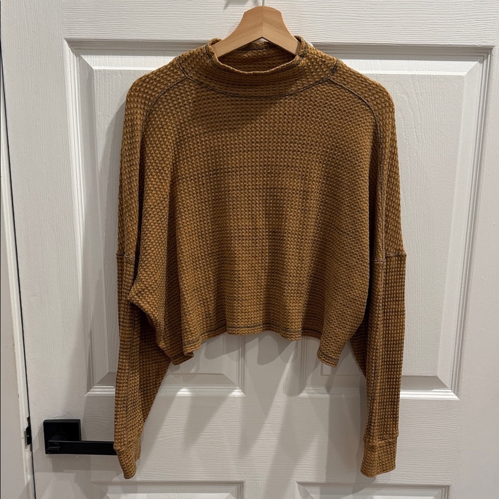 Project Social T Brown Cowl Neck Sweater